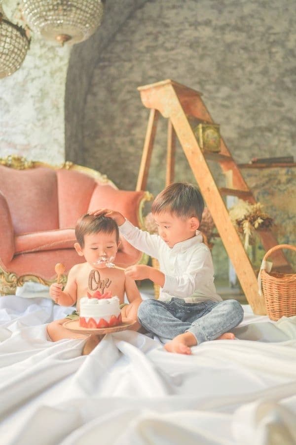 兄弟一緒に撮影