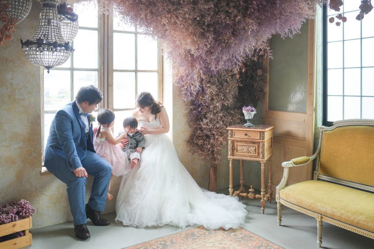 家族と写すフォトウエディング