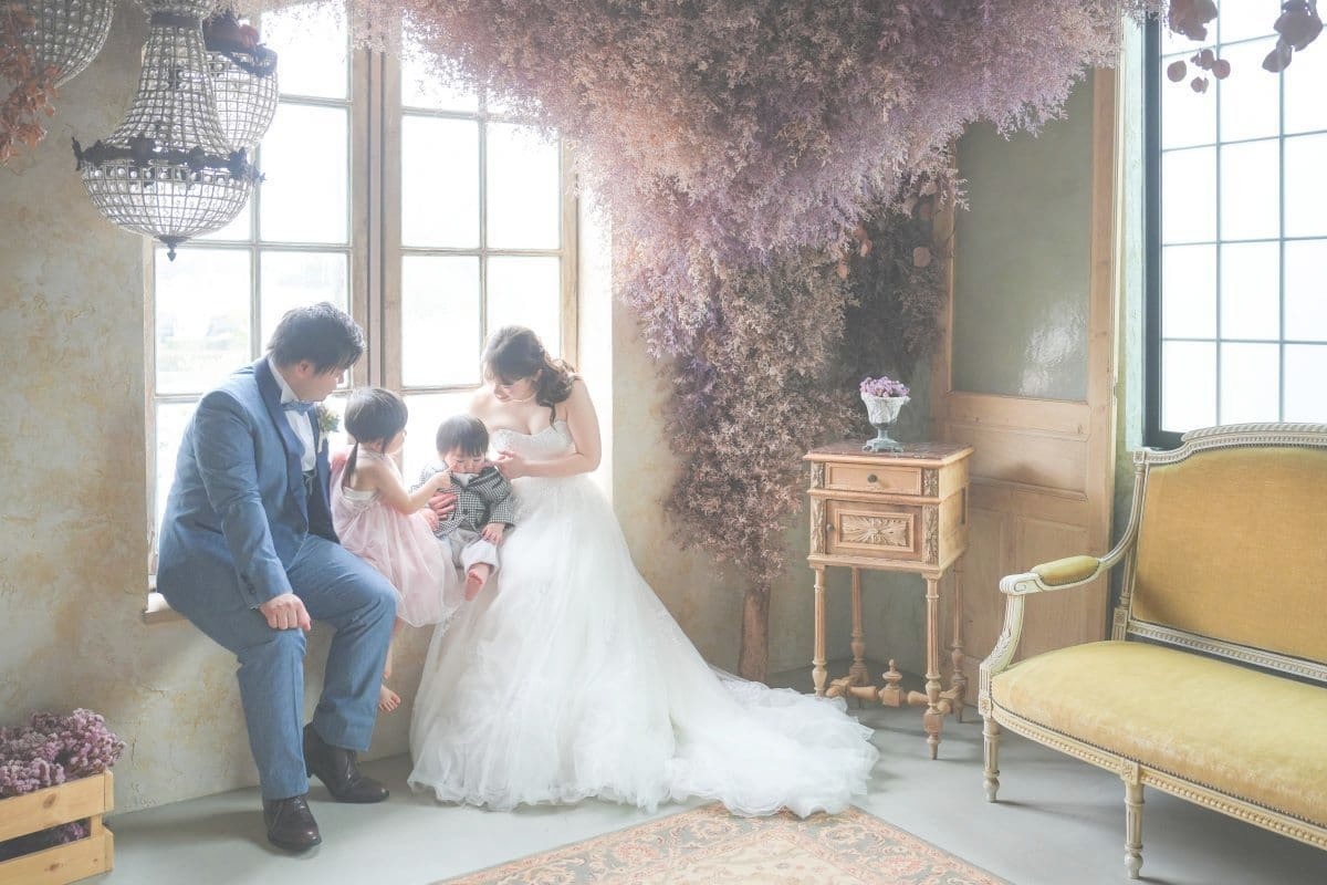 家族と写すフォトウエディング