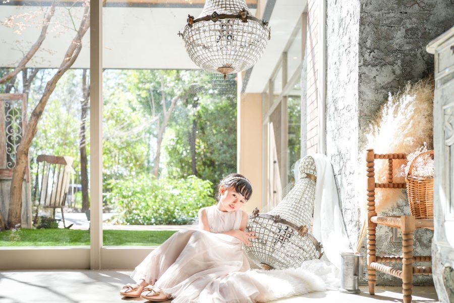 バースデーフォトの女の子