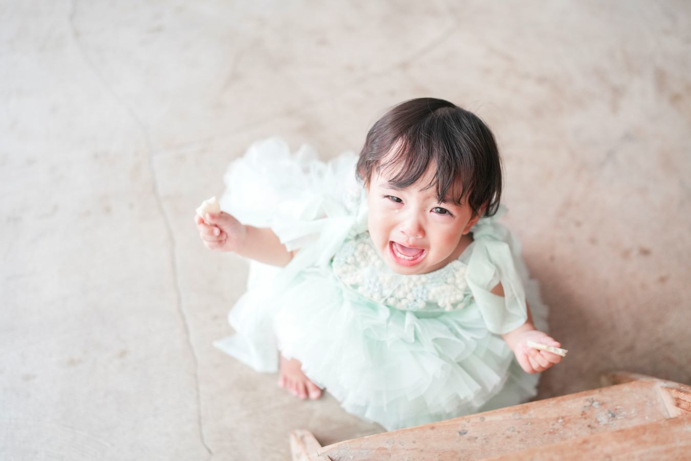 泣き顔も写真に