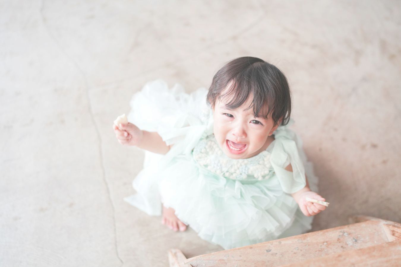 泣き顔も写真に