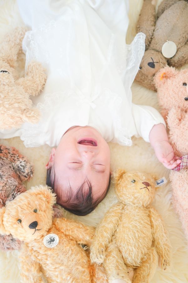 百日祝いの写真