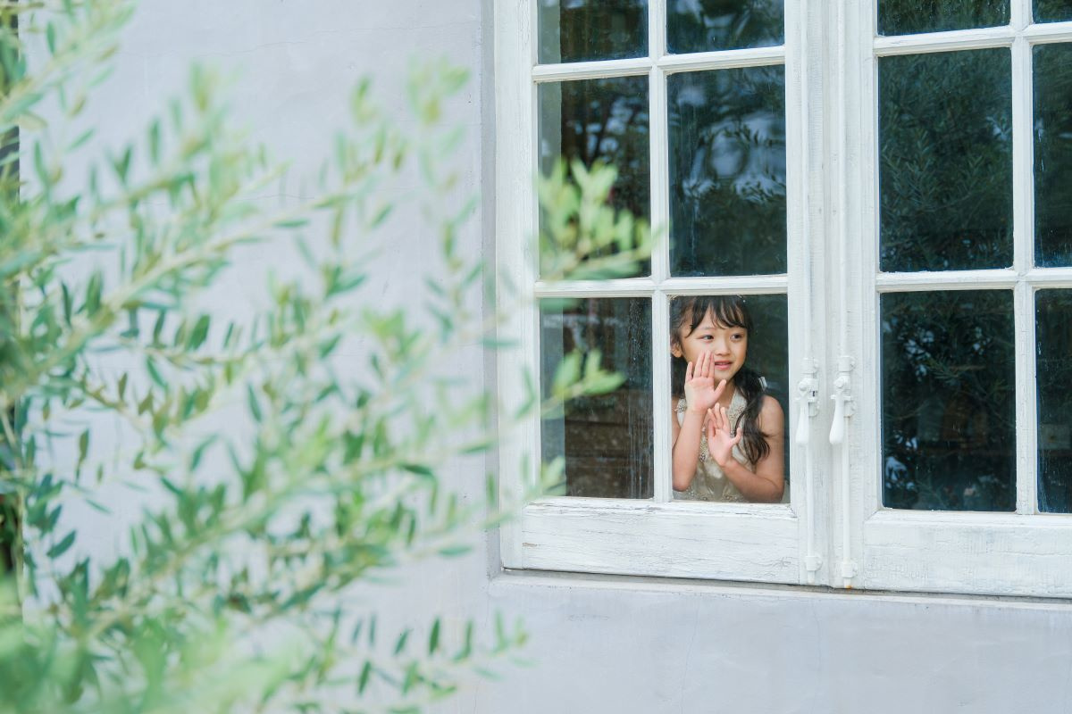 窓越しからの写真